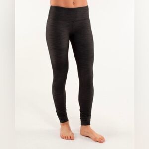 lululemon | Wunder Under Pant *Denim | Black Deep Coal Slub Denim | 6